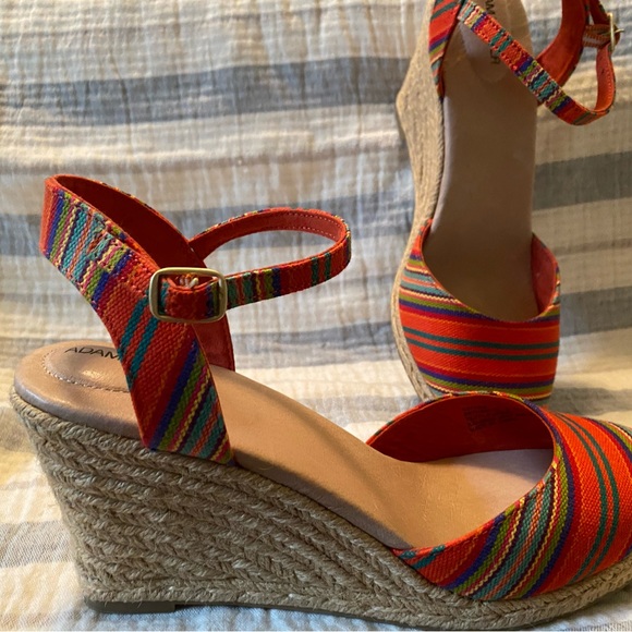Adam Tucker multi colored espadrille size 9.5 - Picture 2 of 6